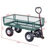 Heavy Duty Garden Utility Cart Wagon Wheelbarrow