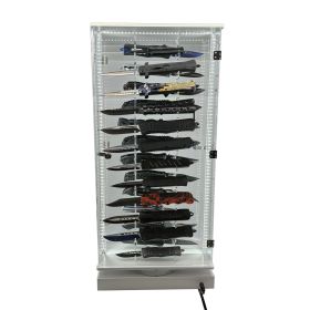 Streetwise 2 Sided 24 Count Knife LED Rotating Display (Style: Deluxe 24 Knife Display)