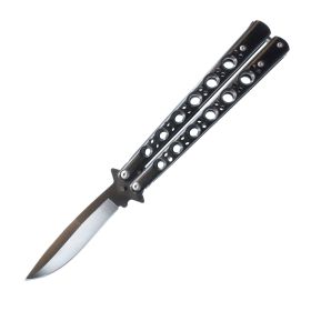 9.25" Butterfly Knife (Color: Black)