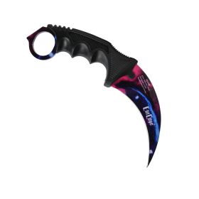 Karambit 7.5" Neck Knife (Model: Purple Galaxy)